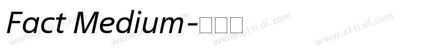 Fact Medium字体转换
